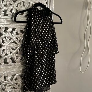 Top gold and black dressy